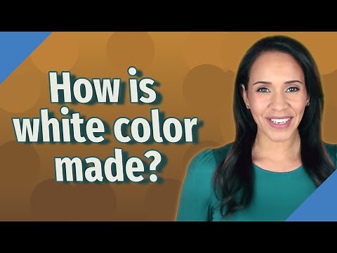 How is white color made?