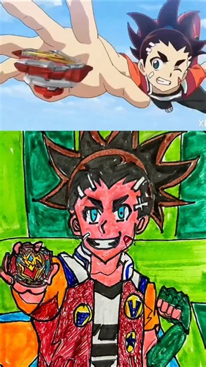 🎨 Artist -FOLLOW FOR FOLLOW BACK on Instagram: "From zero to unstoppable — this is the rise of a true blader. This reel brings the legendary Aiger Akabane from Beyblade Burst Turbo to life through a powerful hand-drawn anime illustration synced perfectly with the emotional Hindi opening theme song that every Beyblade fan grew up with. Every stroke, every color, and every shadow in this drawing reflects Aiger’s journey — his rage, his determination, and his transformation into a true Blading war