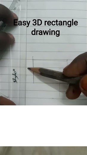 easy 3D rectangle drawing##pls subscribe like comment to my video channel