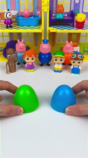 Peppa Pig, swapping places 😮 part 2 #toys #satisfying #unboxing