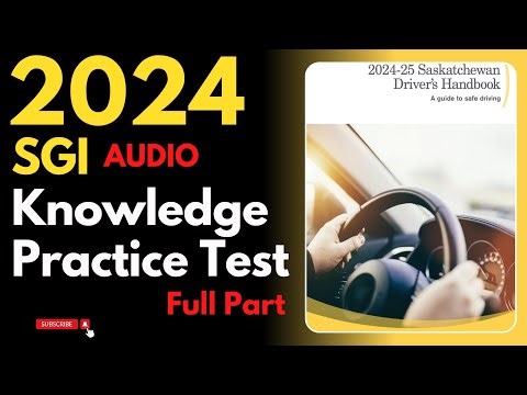 Saskatchewan Knowledge Practice Test Full Part | Audio | Canadian Driver Knowledge Test