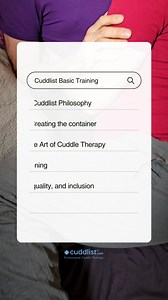 In just 2 weeks, learn everything that you need to get your first Cuddle client in the Cuddlist Basic Training. https://cuddlist.podia.com/cuddle-therapy-basic-training Learn with experts in the field giving you 1 on 1, personal attention so your cuddle career can take off. Enrollment for the December cohort is open now! | Cuddlist Professional Cuddle Therapy