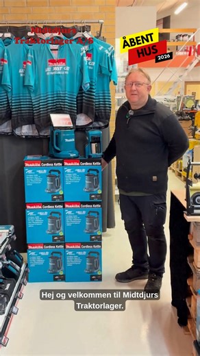 Midtdjurs Traktorlager A/S on Instagram: "⚡Makita til Åbent Hus 🏡 Kom og mød Makita fredag til vores Åbent Hus💥 Her finder du et bredt udvalg af batteri-produkter⚡🛠️ Til alle former for opgaver✅ Sæt kryds i kalenderen 📅 Fredag og lørdag den 20. & 21. februar Vi glæder os til at se jer! 🙌 ☕ Læs mere her: 👇 https://www.midtdjurstraktorlager.dk/aabent_hus_2026"