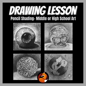 Drawing a Graphite Sphere | Value Pencil Shading Lesson Middle & High School Art