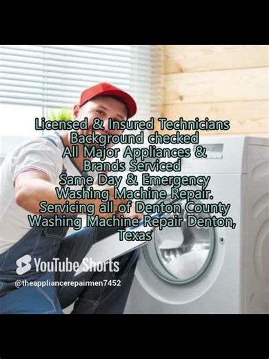 Washing Machine Repair Denton, TX 469 780 4292