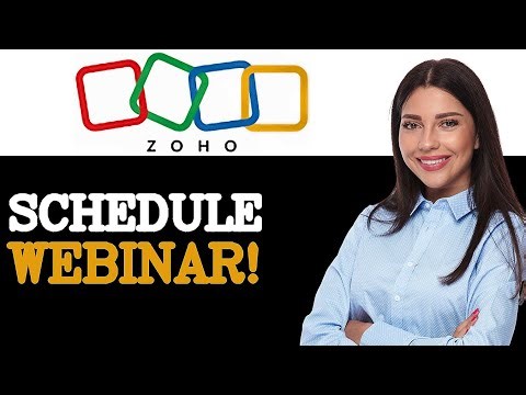 How To Schedule Zoho Webinar (2025)