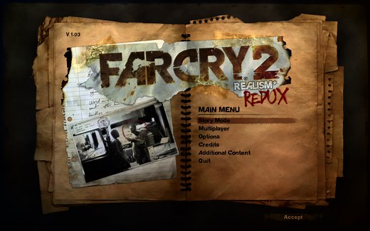 Far Cry 2 Realism  Redux file - Far Cry 2: Realism Redux mod for Far Cry 2