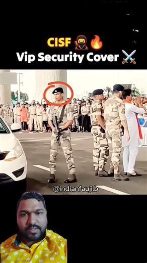 VIP Security Cover by CISF#cisf#security #trending #indianarmy #indianarmy #vip #india #army