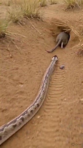 POV: A Snake Chasing a Mouse… Nature’s Fastest Chase 🐍🐭 #AnimalPOV #natureshorts