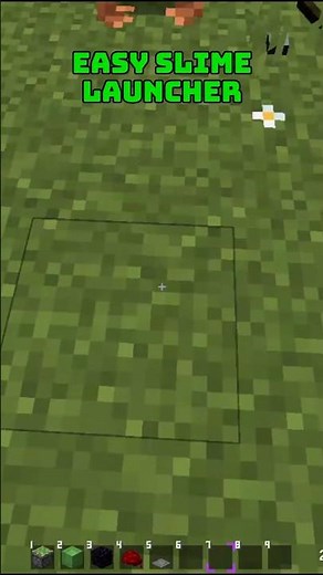 Easy slime launcher in minecraft!#minecraft #minecraftbuilding #minecraftshorts #mctutorial