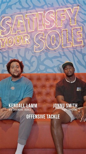 Let them cook! 👟 Jonnu Smith and Kendall Lamm visited Grails Miami to design some custom kicks with Majorwaves Lab. 🎨 Full video out now on YouTube! | Miami Dolphins
