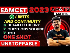 Limits And Continuity In One Shot | EAMCET 2024 | Telangana and AP | Goutham Sir | Vedantu Telugu