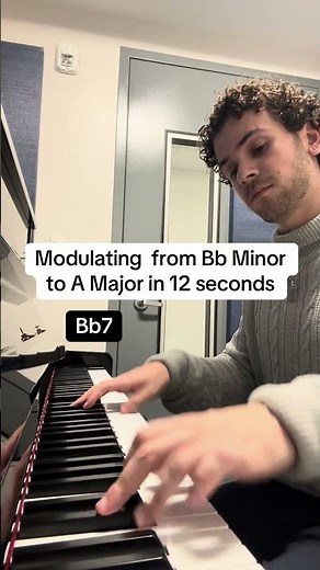 Modulating from Bb Minor to A Major in 12 seconds (improv)