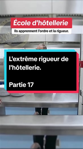 L'extrême rigueur de l'hôtellerie. Ils apprennent l'ordre et la rigueur. @Xclusive.Fr #academie #école #hotellerie