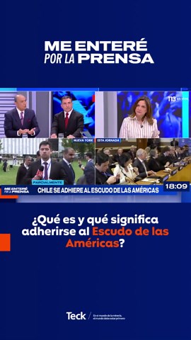 #LaMonedaAlDía | El denominado Escudo de las Américas, impulsado por Estados Unidos, busca fortalecer la cooperación regional contra el narcotráfico y el crimen organizado. Chile participa como miembro parcial u observador, pero surgen dudas sobre los alcances de esta adhesión y la posibilidad de que implique el despliegue de fuerzas internacionales en territorio nacional. Libardo Biutrago y Alberto Rojas nos explican desde el estudio. #MxP, de lunes a viernes por #T13envivo, de 18:00 a 19:00 ho