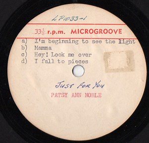 Patsy Ann Noble - Just For You