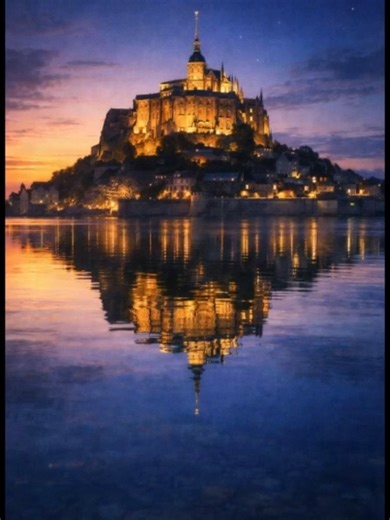 🌍 世界の風景シリーズ 今回は「フランス・モンサンミッシェル」。 夕暮れの光に照らされた修道院が、 静かな水面にそっと姿を映します。 深い青と金色のあかりが重なり、 神秘と静寂が満ちる癒しの風景です。 ※この画像はAIで生成したイメージです。 ほっとひと息つける癒しの時間としてお楽しみください。 #世界の風景シリーズ #モンサンミッシェル #放置動画 #ながら視聴 #60分動画 #ポイ活 #生成AI #ほっとする放置チャンネル
