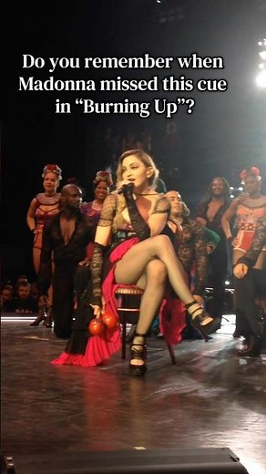 ‪@madonna‬ Missed Her Cue During “Burning Up” 👀 | Amsterdam 2015 ‪@GuyOseary‬