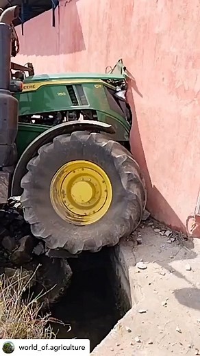 @agri_fails on Instagram: "What on earth was he doing? Swerved for a pidgeon 🫣🚜 by @world_of.agriculture #mud #agriculture #farming #johndeere #masseyferguson #harvesting farming tractor bogged agri tractor fails driver chaser combine"