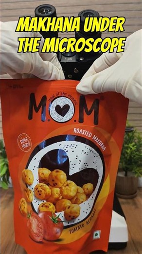 Makhana Under Microscope 😱 What’s Inside? 🔬🌰 #shorts #micro #science #youtubeshorts
