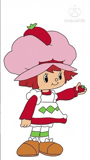 My First Strawberry Shortcake (1980's) Animation Test #animation #strawberryshortcake #cute