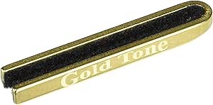 Gold Tone Ultimate Banjo Mute – Professional Brass Banjo Silencer for 4, 5, and 6-String Banjos – Adjustable Bridge-Pinching Design – Lacquered Brass – Practice Quietly Without Sacrificing Tone