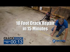 Crack Stitch Epoxy Installation Time-lapse