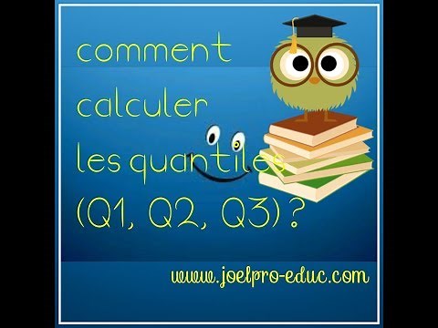 comment calculer des quantiles (Q1, Q2 et Q3)