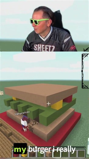 I Built a GIANT Burger in Minecraft and Now I'm Starving