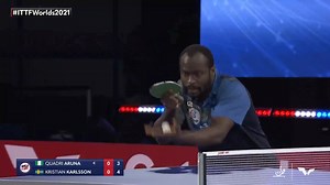 180K views · 2.9K reactions | Making history as the first African in the World Championships Quarterfinals with this win, Quadri Aruna and Kristian Karlsson brought their best to this historic match from #ITTFWorlds2021 朗 Watch the full thing with the #WTTWatchParty on youtube.com/WTTGlobal  | World Table Tennis | Facebook