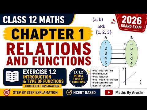 Relations and Functions Class 12 | Exercise 1.2 Introduction & Types of Functions | NCERT Maths