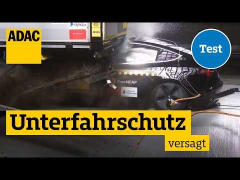 Horror Lkw-Heckaufprall: Crashtest zeigt ungenügende Schutzwirkung I ADAC