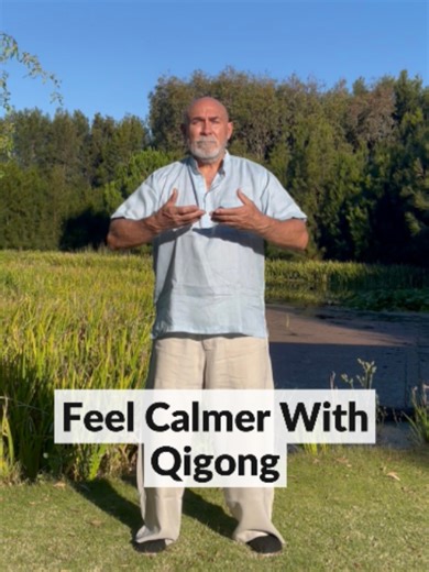 Feel calmer with this simple Qigong movement. Nature’s Fragrance Drifts Up From the Stream is a movement from the Shi Ba Shi Taiji Qigong system. The hands rise gently through the centre of the body and return back down toward the lower abdomen, coordinated with the breath. As the arms lift and lower, the movement follows a steady rhythm between inhaling and exhaling. This helps guide attention back into the body while encouraging the breath to settle. Practised regularly, this movement helps re