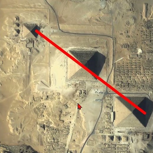 👁️⃤ L'alignement des PYRAMIDES de GIZEH
