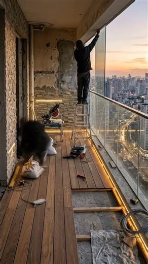 Luxury Balcony Transformation | Modern Sky View Terrace Makeover