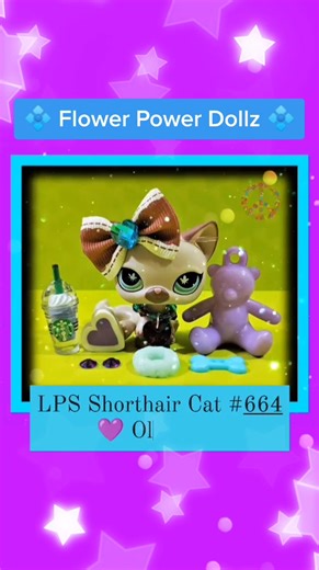 💠This cute LPS Shorthair 💜Olivia💜 wants all the attention today at Flower Power Dollz!💠 #lps #littlestpetshop #lpsmuser #etsy #lpstiktok #lpslover