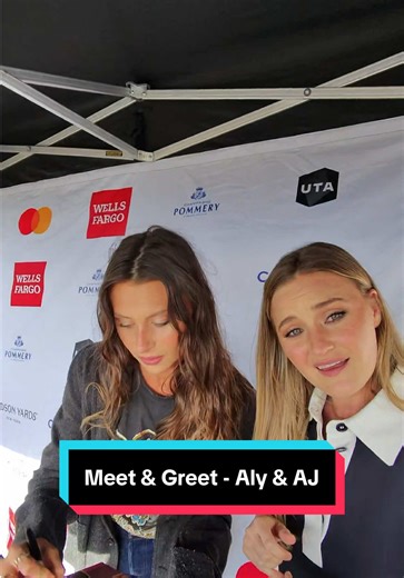 Meeting Aly & AJ in Manhattan, NY - Mastercard Summer Concert Series - May 13, 2026 #AlyandAj #MastercardSummerConcertSeries #Mastercard #hudsonyards #moodyontour @Aly and AJ