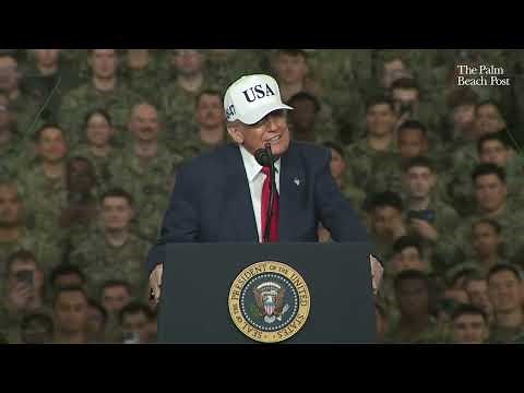 Full Trump speech to US troops aboard USS George Washington aircraft carrier in Japan