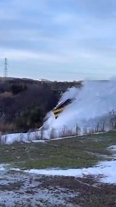 A train snowplough is filmed in action near Huntly 🚄 ❄️ | BBC Scotland News