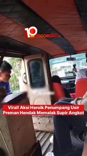 Aksi Penumpang Berani Usir Preman di Angkot