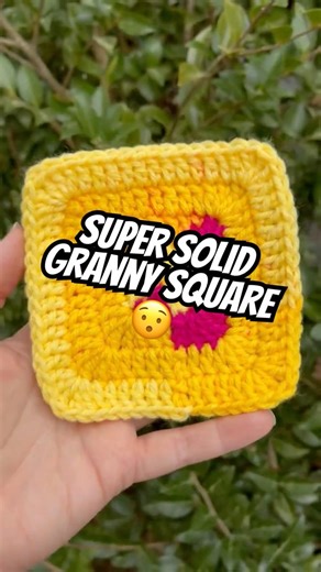 Super Solid Granny Square! Free pattern over on my Ravelry page! #crochet #cute