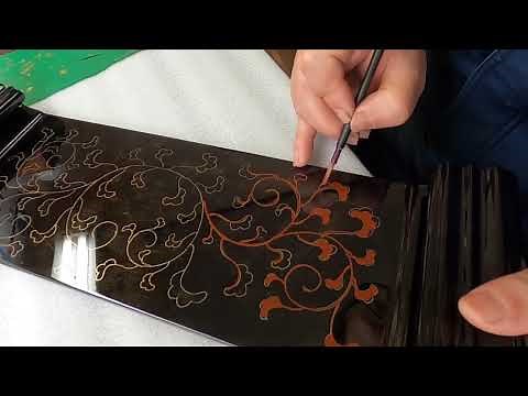 【蒔絵職人-匠の技】漆 伝統工芸 白根仏壇 蒔絵師 加飾 美術工芸 金粉 銀粉 新潟 職人 技 japanese craftsman