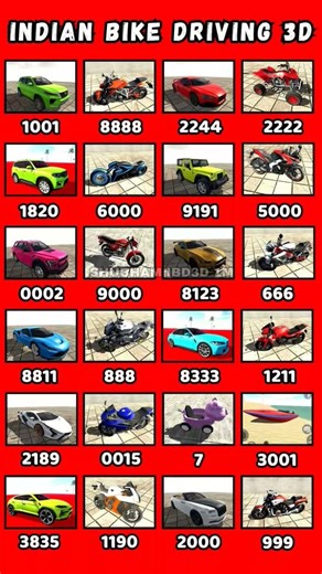 All Cheat Code 💯🤯 Real Code 💥 Indian bikes driving 3d all new code update+ plugin chat code