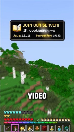 IP: Cookiesmp.pro Minecraft Best Public SMP Server (free to join!) #shorts