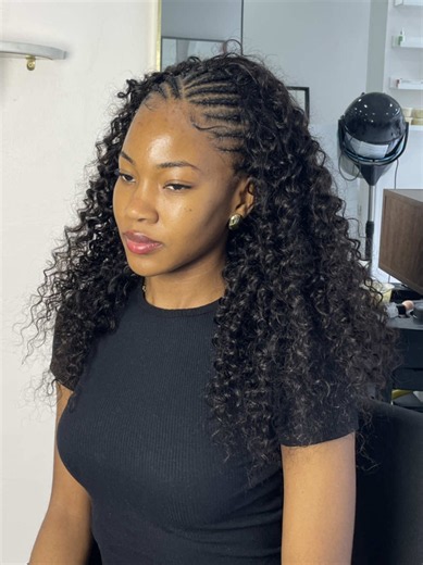 Tissage demie tête, offre exceptionnelle 2 boules 100% naturelles 20” au lieu de 18” incluses. #tissage #tissagedemietete
