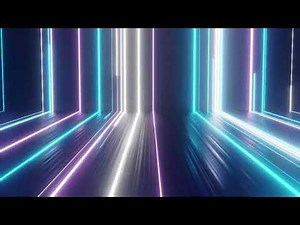Abstract Lines Speed Warp Motion background Animated Neon Loop