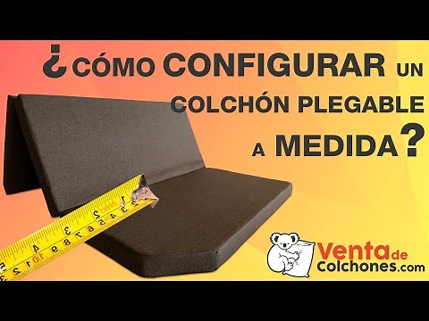 ⚫ Cómo CONFIGURAR un COLCHÓN PLEGABLE a MEDIDA 📏 | VentadeColchones 🐨