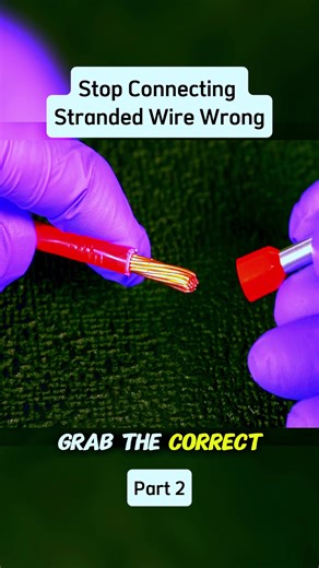 Stop Connecting Stranded Wire Wrong #fyp #viral #wire #stranded