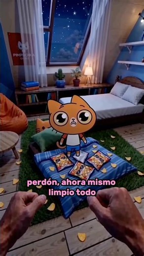 ¡SIMBA NO deja dormir a su DUEÑO! 🍟 #simbochka #simba #gatos #animación