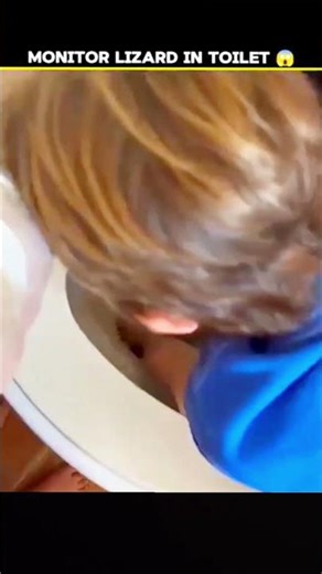 Monitor lizard in toilet #shorts #facts